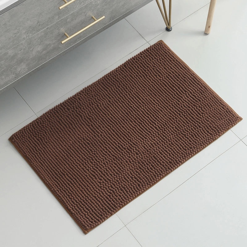 Soft Chenille Plush Floor Mat | Bathroom & Bedroom Carpet Absorbent Door Rug | Home Decor Accessories|Bath Mats