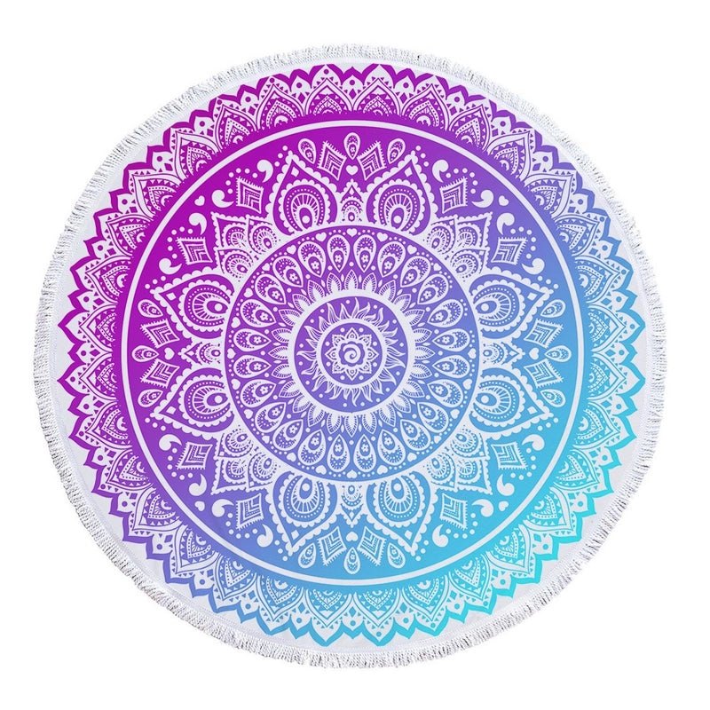 Ethnic Geometric Pattern Lightweight Microfiber Beach Towel for Casual Outdoor Use|Beach Towels