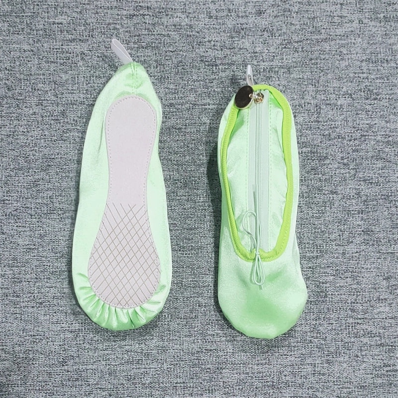 Satin Ballet Shoes Pencil Case Makeup Bag Stylish Dance Accessory | Accessories & Makeup Bags