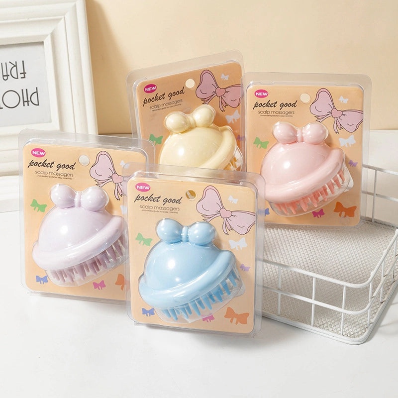 Minimalist Solid Color Shampoo Brush for Home Use | Household Cleaning Supplies