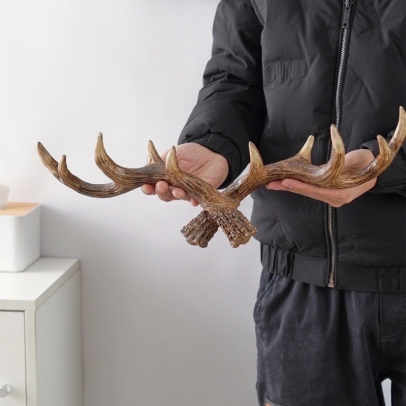 Vintage-Inspired Resin Antler Hooks for Wall | Home Decor & Organization