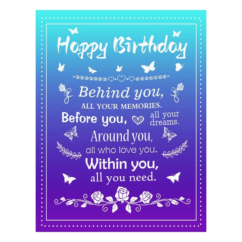 Cozy Polyester Letter Print Blanket for Couch and Sofa Decor | Home Textiles & Throws