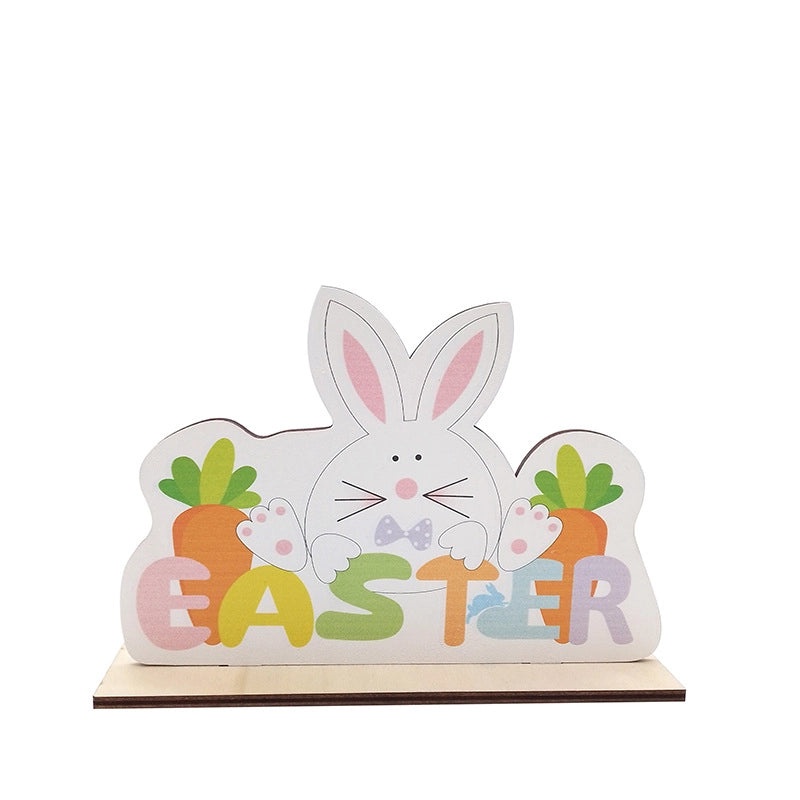 Easter Casual Elegant Wooden Letter Boxwood Table Decoration for Holiday Banquet Party 1 Piece|Home Decor