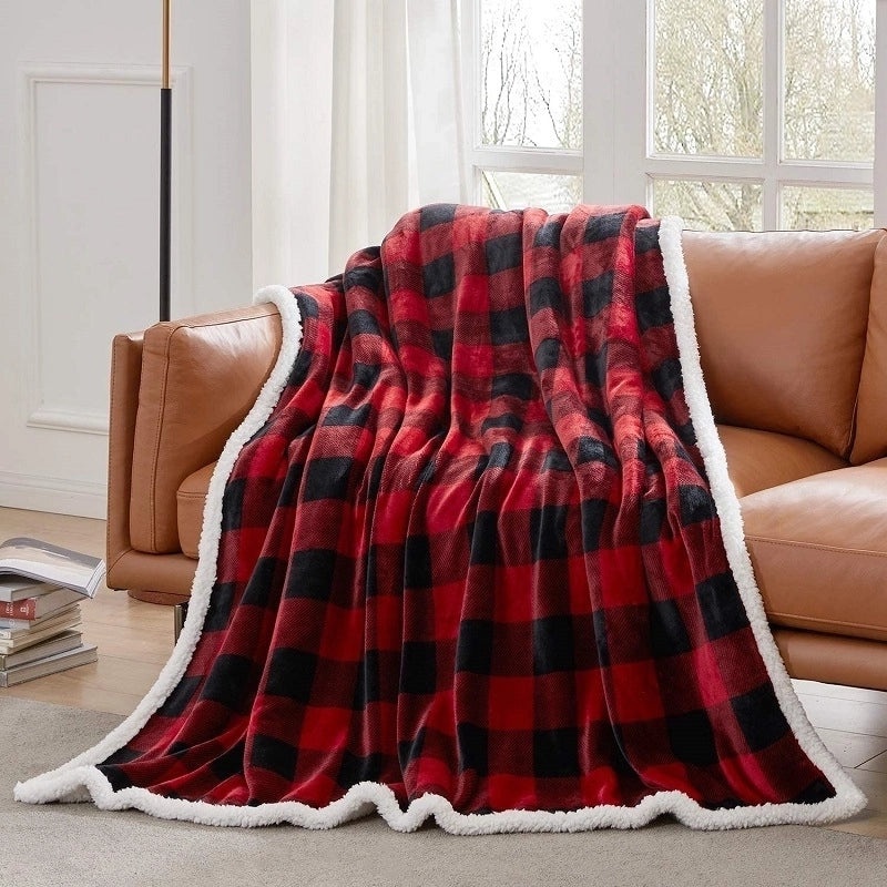Vintage Style Plaid Polyester Throw Blanket|Home & Living - Blankets & Throws