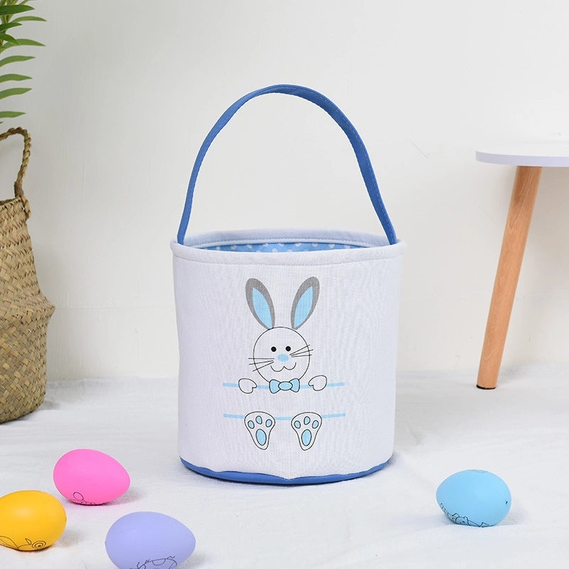 Easter DIY Canvas Bag with Rabbit Ears Decorative Gift Basket for Office and Cultural Events|Home & Garden > Seasonal Decor > Easter Decorations