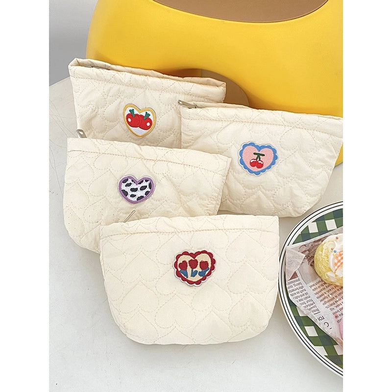Cherry Heart Shape Polyester Tote Bag for Women Casual Elegant Style|Fashion Accessories Bags