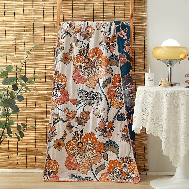 Adorable Animal Print Floral Cotton Bath Towels | Home & Bath Towels