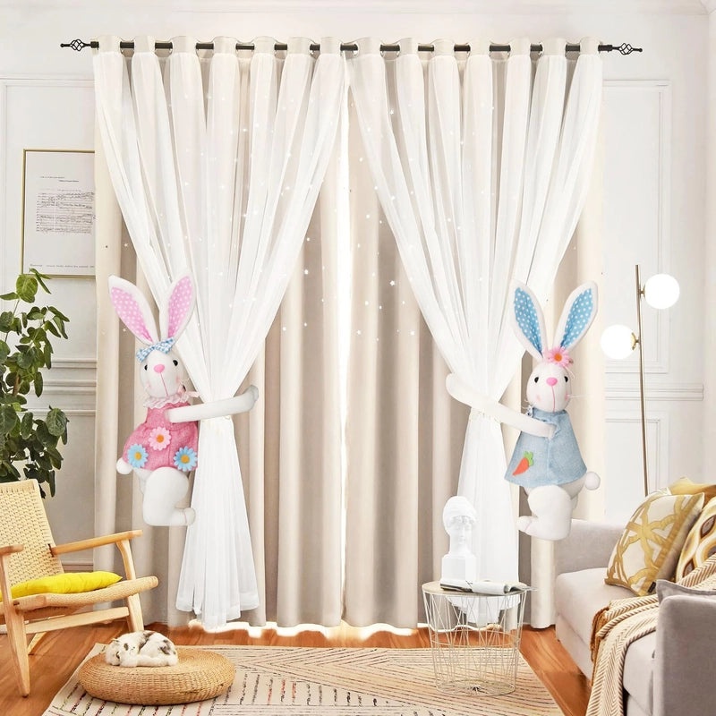 Adorable Easter Bunny Plush Indoor Home Decor Table Ornament | Home Decorations