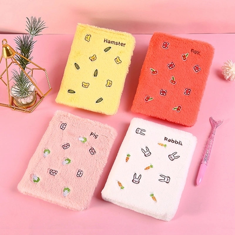 Cute Animal Plush Notebook for School Learning | Stationery & School Supplies