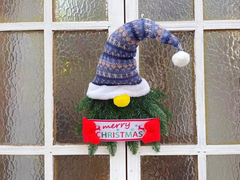 Christmas Elf Door Hanging Garland Faceless Doll Holiday Decoration with Hat|Christmas Decorations