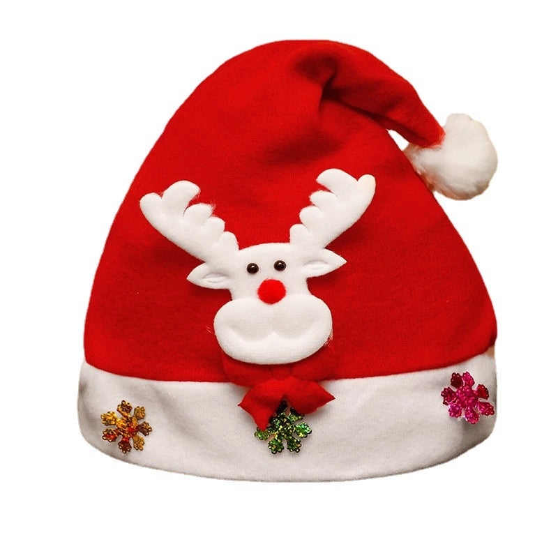 Christmas Cute 2D Cartoon Nonwoven Fabric Decorations|Holiday Home Decor