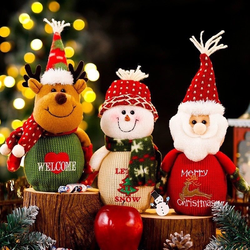 Christmas Tree Santa Claus Snowman Gift Bags Festive Party Wrapping Supplies|Holiday Party Supplies