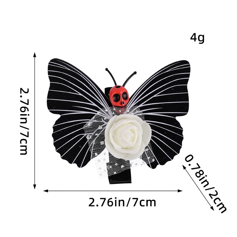Halloween Butterfly Skull Hairpin Cute Funny Plastic Party Accessory|Halloween Accessories