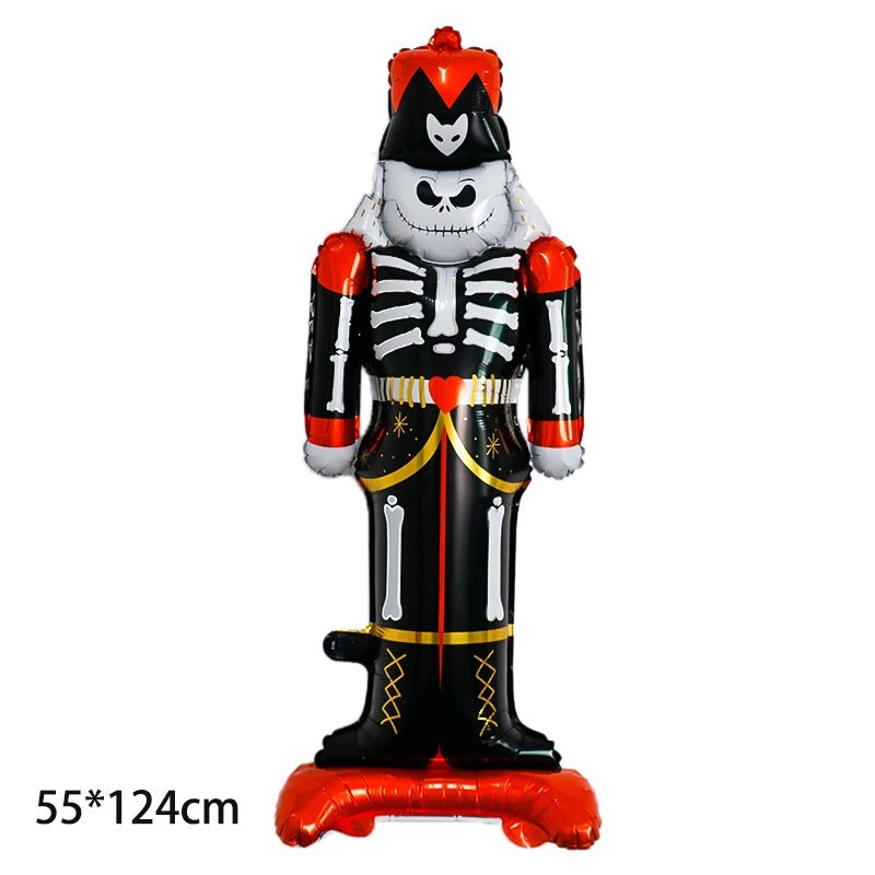 Halloween Hip-Hop Ghost Pattern Aluminum Foil Balloons for Party Festival Decoration|Party Supplies Balloons