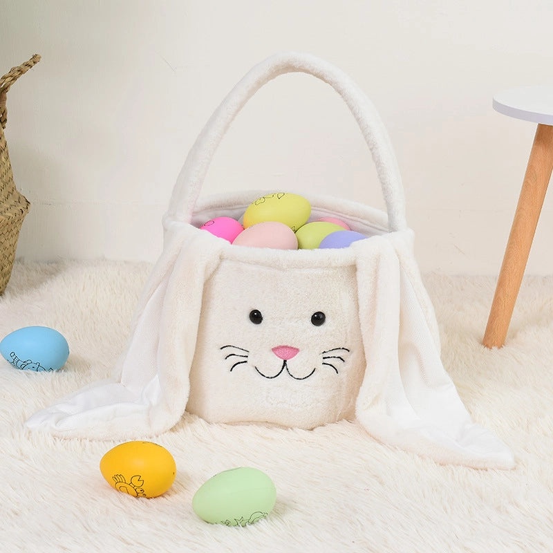 Easter DIY Canvas Bag with Rabbit Ears Decorative Gift Basket for Office and Cultural Events|Home & Garden > Seasonal Decor > Easter Decorations