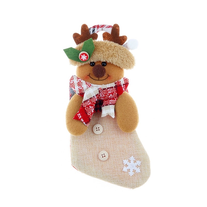 Christmas Cute Santa Snowman Elk Gift Bags Hanging Ornaments Holiday Party Decorations|Holiday Decorations