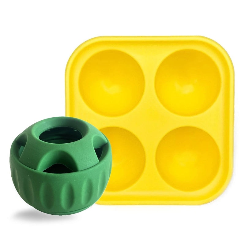 Silicone Dog Chew Toy Ball with Removable Tray for Slow Feeding and Teething | Pet Feeding & Chew Toys