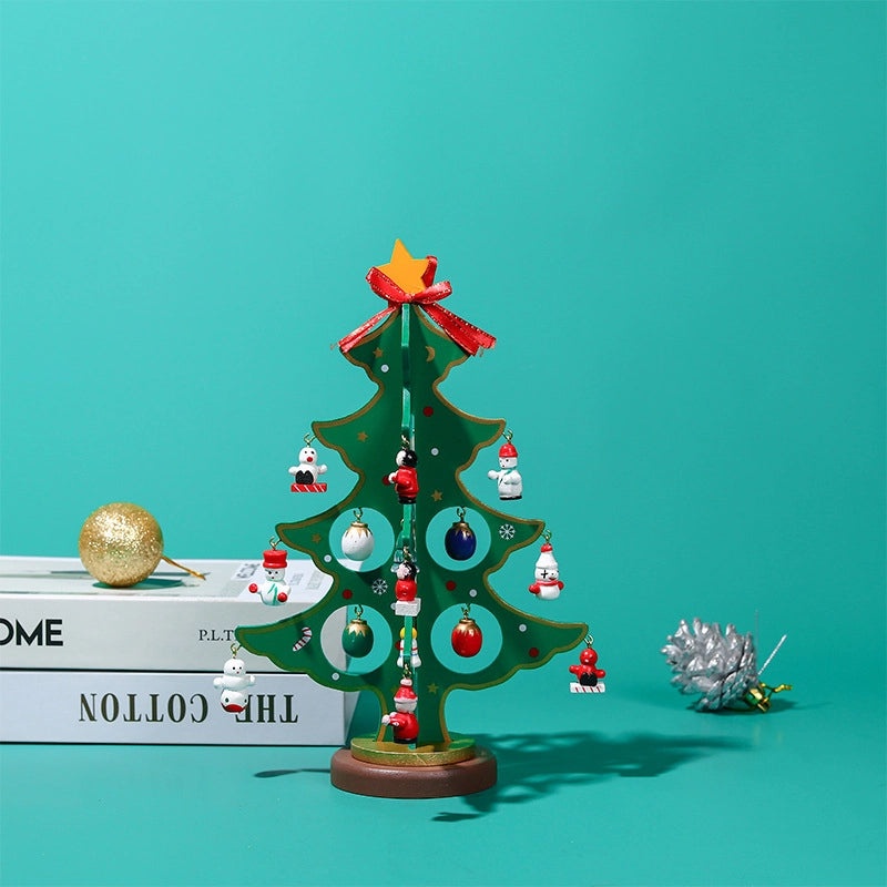Handmade Wooden Christmas Decorations for Desktop Kids Toys and Window Ornaments | Christmas Decorations & Gifts