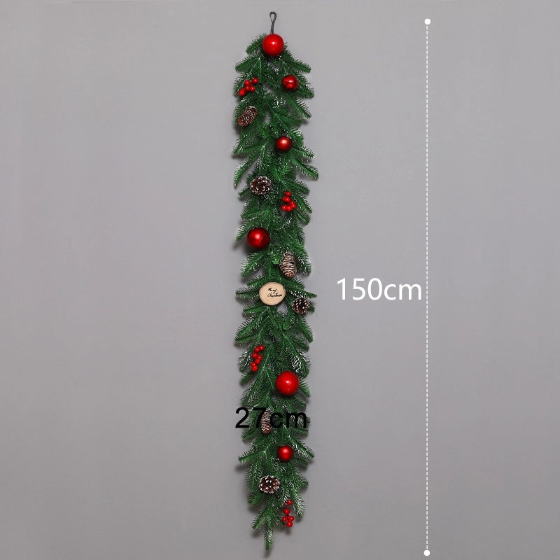 Christmas Rattan Garland Door Hanging Pendant for Living Room Window and Wall Decoration|Home Decor