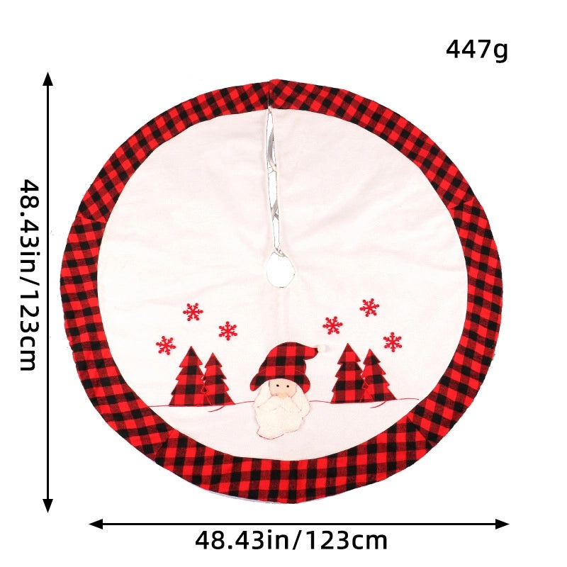 Christmas Minimalist Plaid Snowman Floor Mat for Holiday Party Decor|Home & Living Accessories