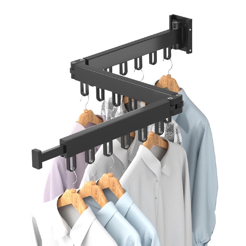 Invisible Telescopic Wall-Mounted Folding Drying Rack for Indoor Clothes and Quilts|Home & Living/Storage & Organization