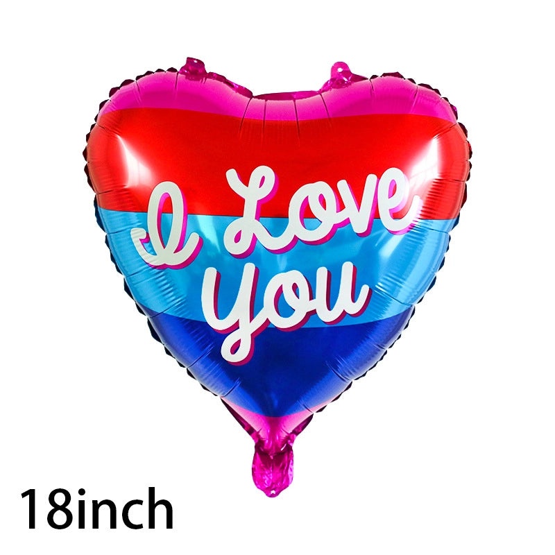 Classic Letter Heart Shape Aluminum Foil Balloons for Birthday Party Festival Decoration|Party Supplies Balloons