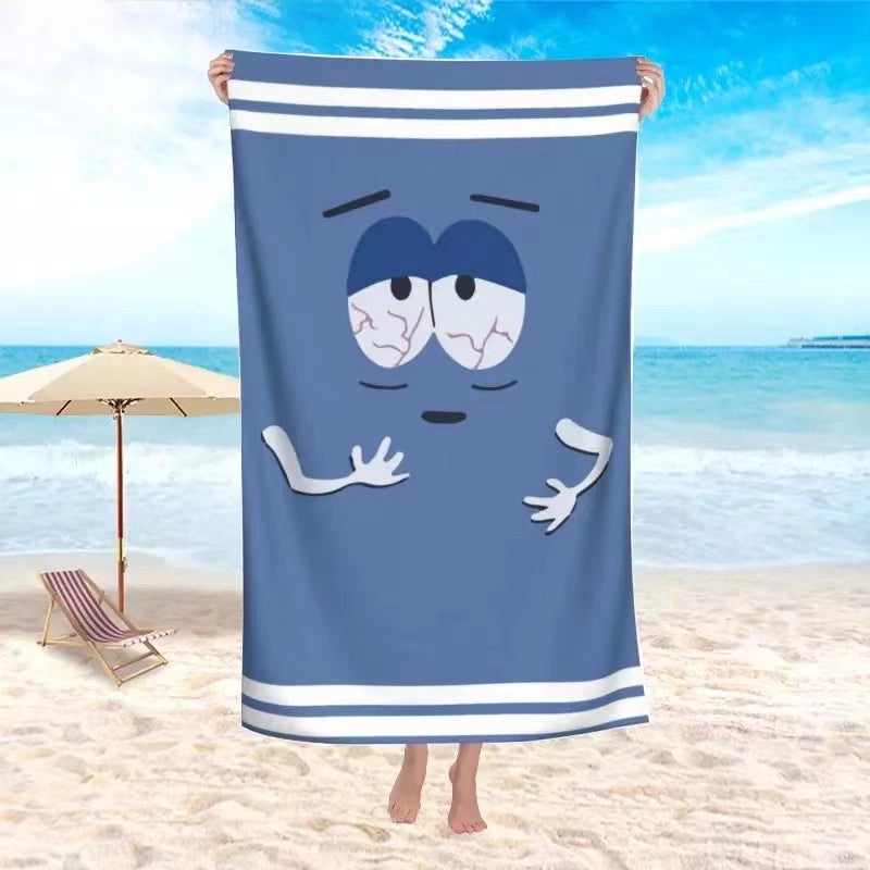 Adorable Cartoon Microfiber Bath Towels for Bathroom | Bathroom Accessories
