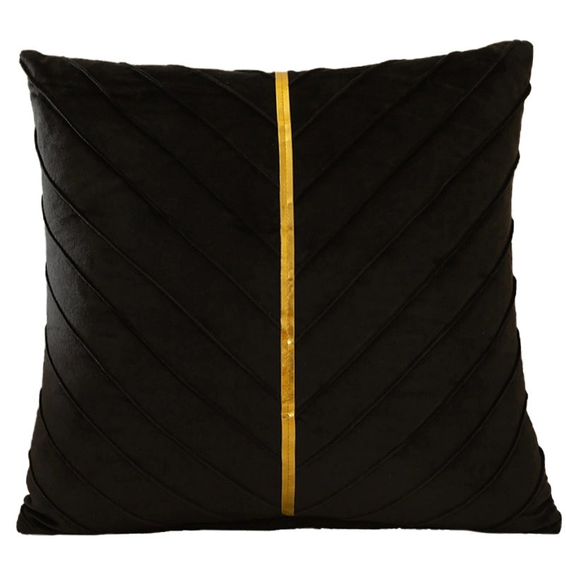 Flannel Pillowcase for Home Sofa Solid Color Stitching Cushion Cover|Home Decor Pillows