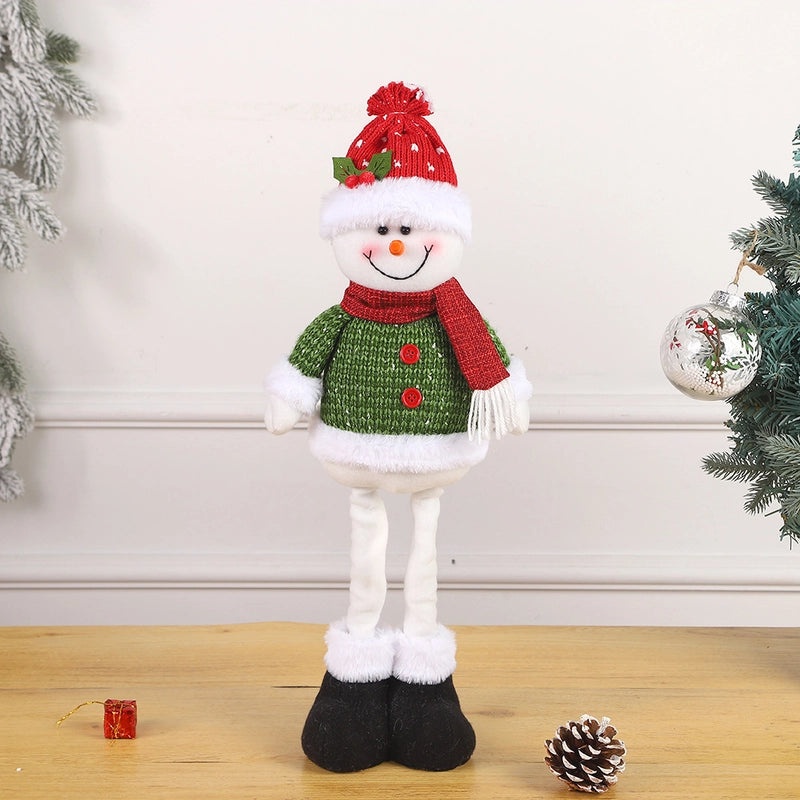 Christmas Snowman and Elk Retractable Dolls Cute Holiday Window Decorations Gift|Christmas Decorations