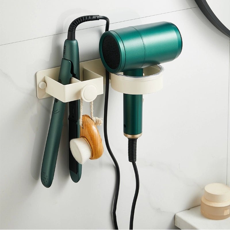 Minimalist Solid Color Aluminum Hair Dryer Holder Rack|Bathroom Accessories