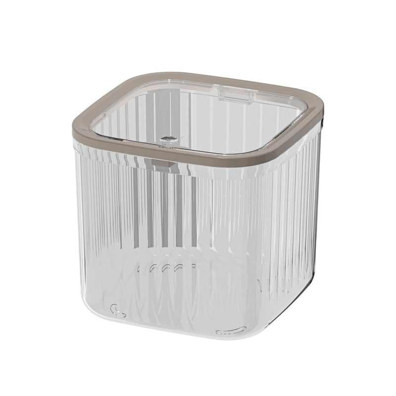 Push-Open Mini Desktop Trash Can Transparent Small Table Paper Bin for Bedroom Office Home Use|Home & Living>Storage & Organization>Trash Bins