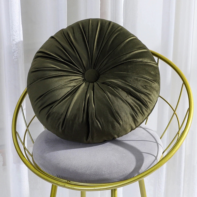 Nordic Velvet Round Seamless Sofa Cushion Light Luxury Solid Color Simple Irregular Design|Home Decor Cushions