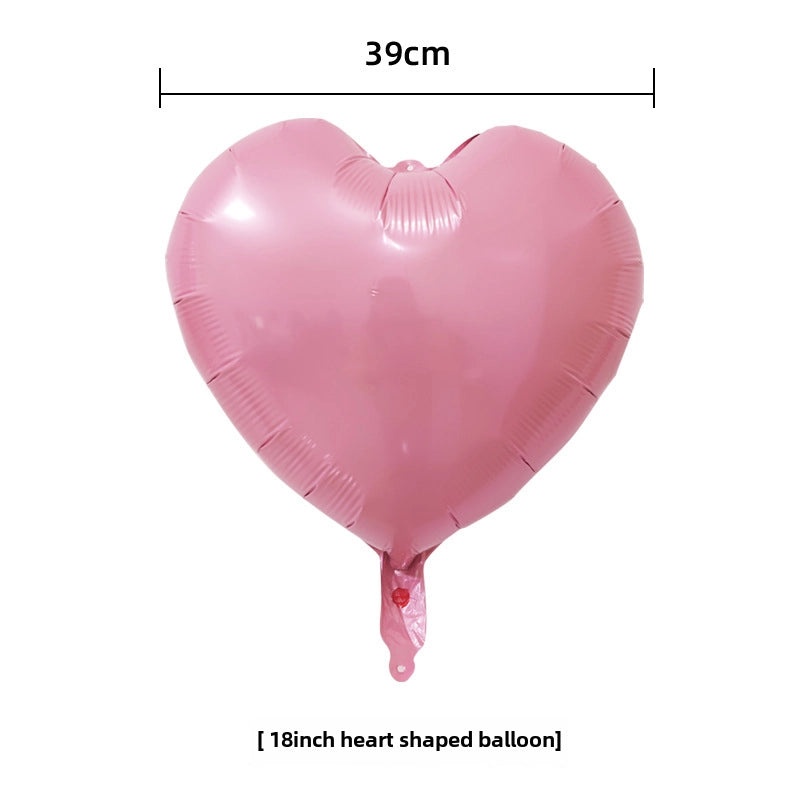 18 Inch Heart-Shaped Aluminum Foil Balloon for Wedding Valentine’s Day New Year Decoration | Party Supplies & Balloons
