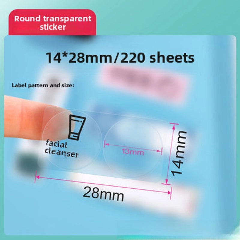 Jingchen D11 Transparent Thermal Printing Label Paper for Jewelry Cosmetic Cable | Adhesive Protective Pet Paper|Label Supplies