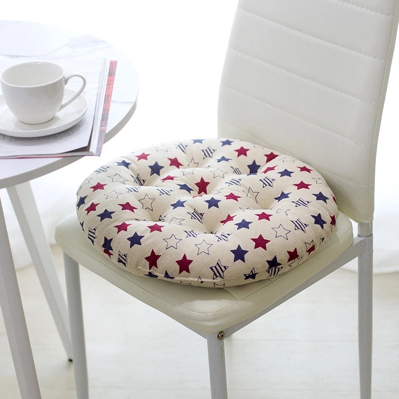 Thickened Z-Shaped Cushion Summer Chair Pad Cotton Linen Soft Breathable Office Classroom Stool Seat Pad|Home & Living Cushions