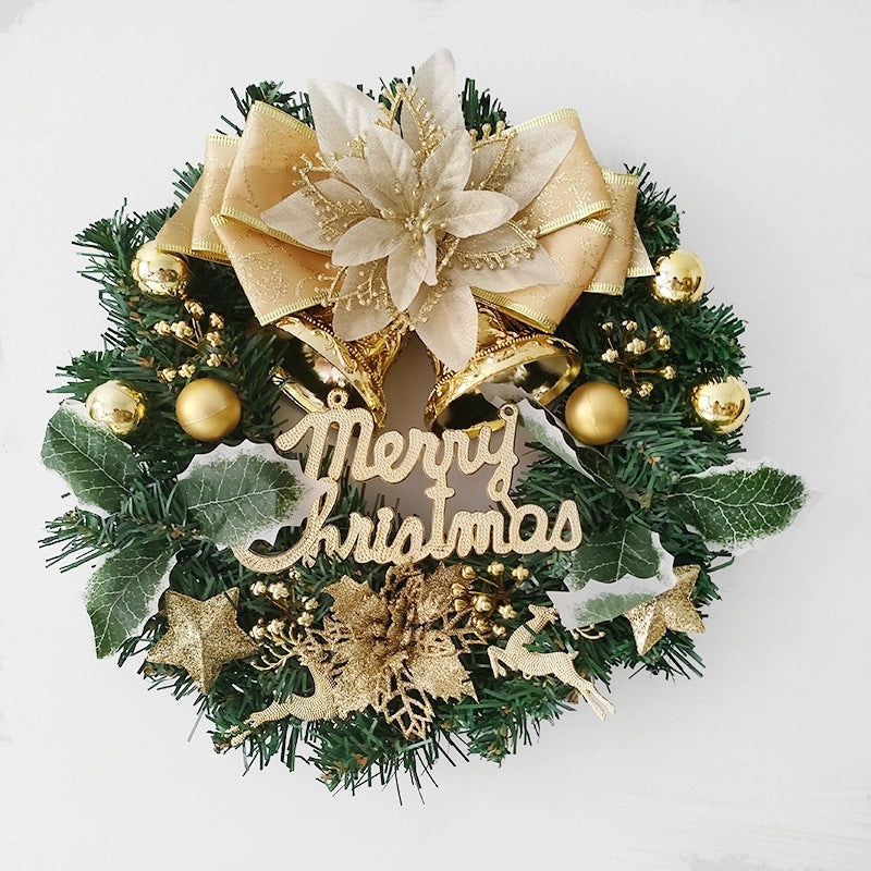 Festive 30cm Christmas Wreath with Bow and Pine Cones, Door Hanging Decoration|Christmas Decorations