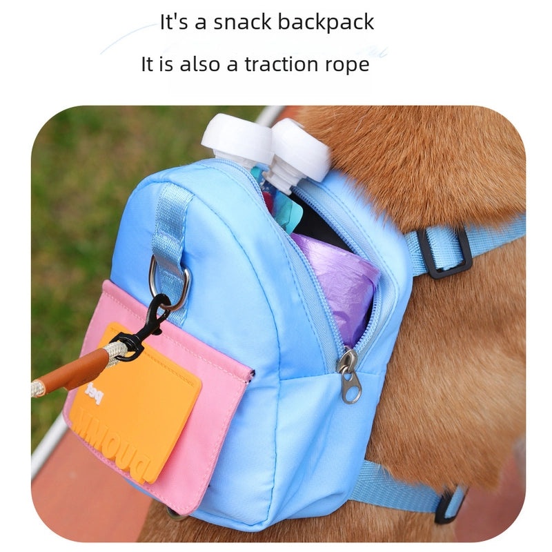 Cartoon Dog Backpack for Pets Outdoor Travel Small Schoolbag Lightweight Pet Supplies|Pet Accessories