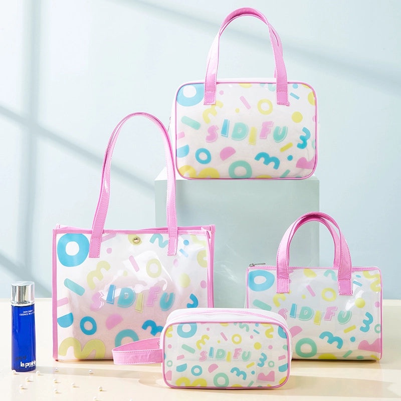 Korean Style Floral Butterfly PVC Pouch|Accessories Storage Bags