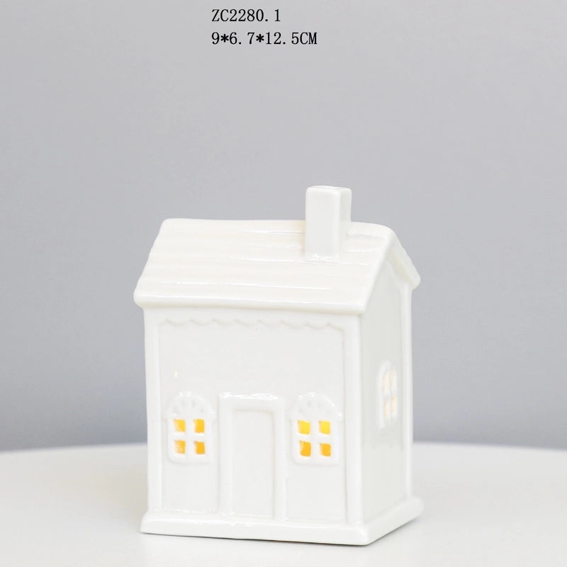 Creative Ceramic LED Night Light Small House Ambient Lamp Decorative Ornament|Home Decor Lighting