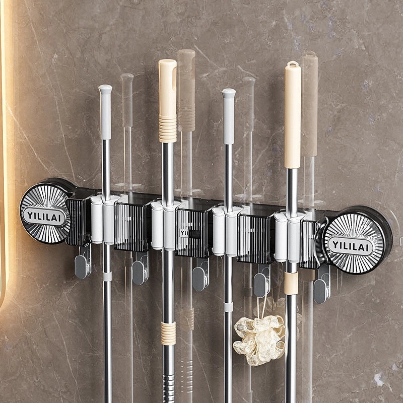 Strong Suction Cup Mop Clip Hook for Bathroom Wall Storage | Home Organization