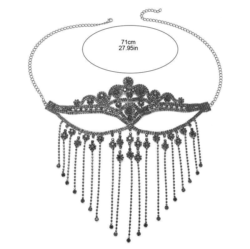 Sexy Rhinestone Hollow Out Braid Mask for Women Solid Color Alloy Queen Style 1 Piece|Fashion Accessories