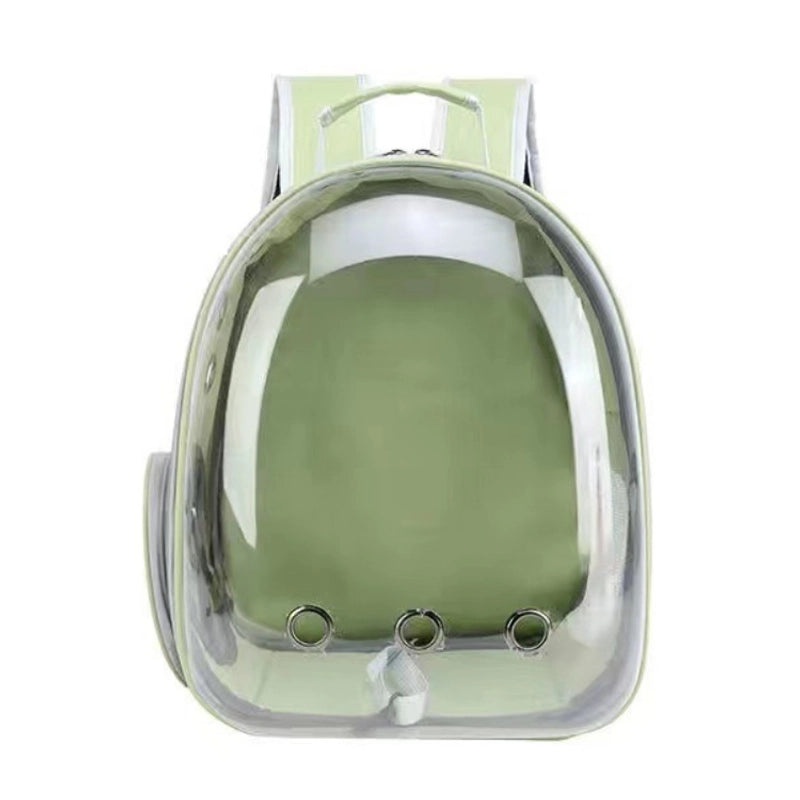 Minimalist Solid Color Pet Backpack Made of Durable PVC Oxford Cloth|Pet Carriers & Travel Bags