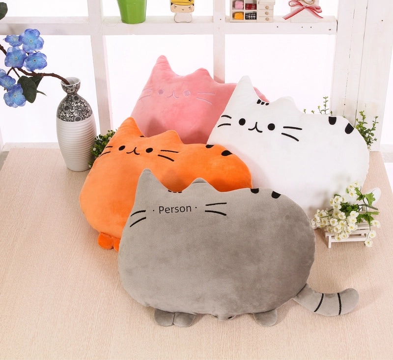Cartoon Cat Face Cushion for Sofa and Bedside | Home Decor Cushion | Cute Biscuit Cat Pillow | Living Room Accessories | Plush Cat Cushion|Home D