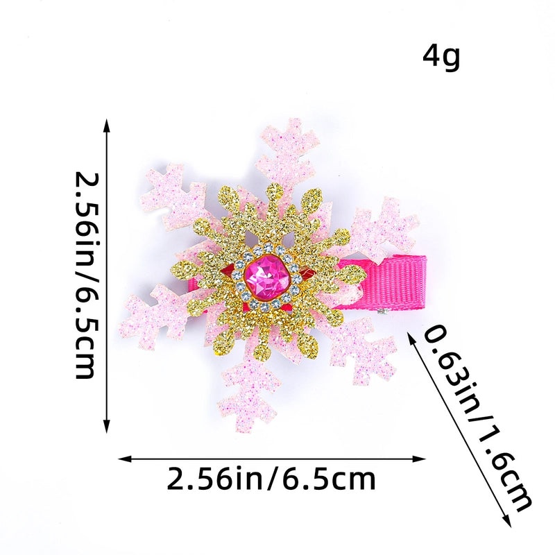 Christmas Snowflake Hairpin Cute Holiday Festival Plastic Accessory|Hair Accessories