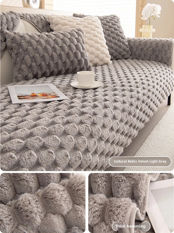 Thick Plush Winter Sofa Cushion Non-slip Nordic Style Warm Cover|Home Decor Cushions