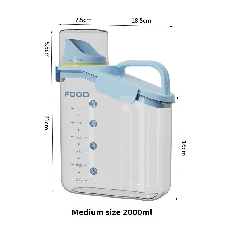 Pet Food Storage Container Airtight Cat & Dog Food Barrel Moisture-Proof Grain Storage Box | Pet Supplies Storage