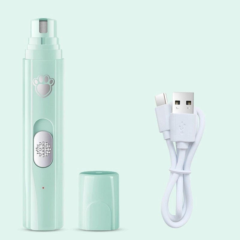 Rechargeable LED Pet Nail Grinder Electric Trimmer for Dogs & Cats Safe Efficient Grooming Tool|Pet Supplies & Grooming Tools