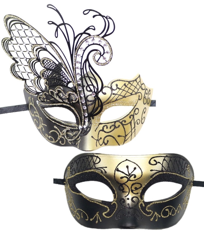 Elegant Minimalist Butterfly Party Accessory Plastic Metal for Halloween Easter Mardi Gras | Party Supplies