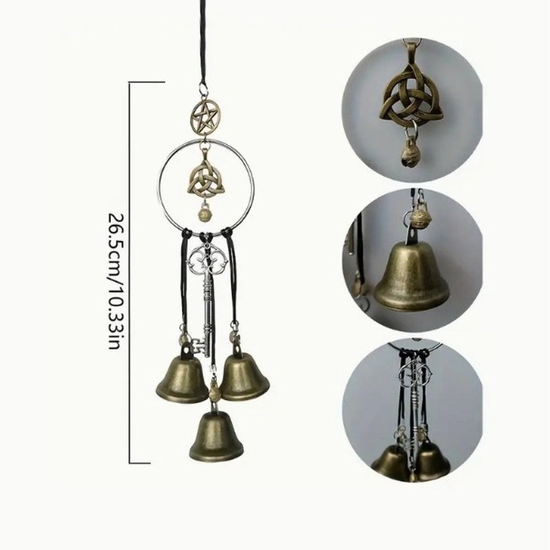 Celtic Witch Wind Bell Amulet Pendant for Home Door Handle and Window Sill Decoration | Home Decor Accessories