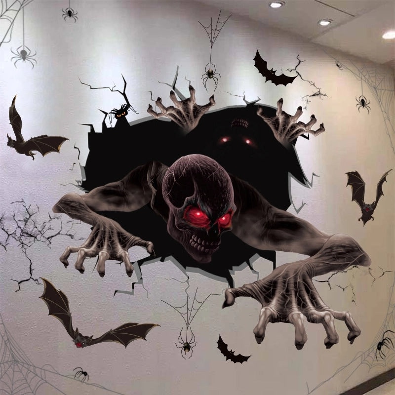 Halloween Bat Skull PVC Casual Printed Accessories|Halloween Jewelry